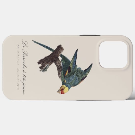 Perruche a Tete Jaune/カロライナ・パレーケ Case-Mate iPhoneケース (裏面 (横))