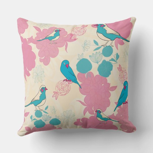 Perruches bleues クッション (裏面)