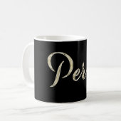 Perry Name whitegold Tasse Teetasse Kaffeetasse コーヒーマグカップ (正面左)