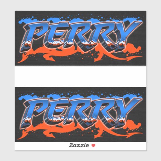 Perry Vorname Name Graffiti Aufkleber Sticker シール (シート)