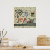 Pers 332コショウの木とコショウの準備 ポスター (キッチン)