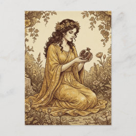 Persephone Greek Goddess Postcard ポストカード