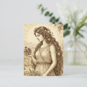 Persephone Greek Goddess Postcard ポストカード (スタンド正面)