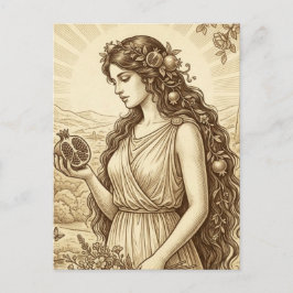 Persephone Greek Goddess Postcard ポストカード