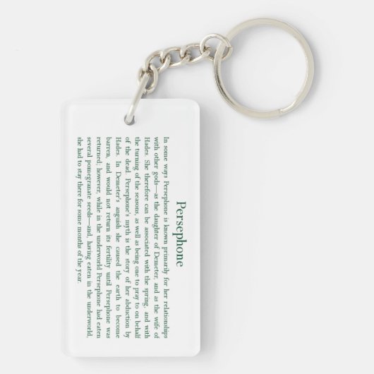 Persephone Keychain キーホルダー (裏面)