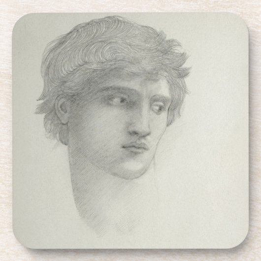 Perseus (紙の鉛筆)の頭部のための勉強 コースター (正面)