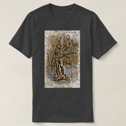 Perseus with the Head of Medusa Florence Italy Tシャツ (デザイン正面)