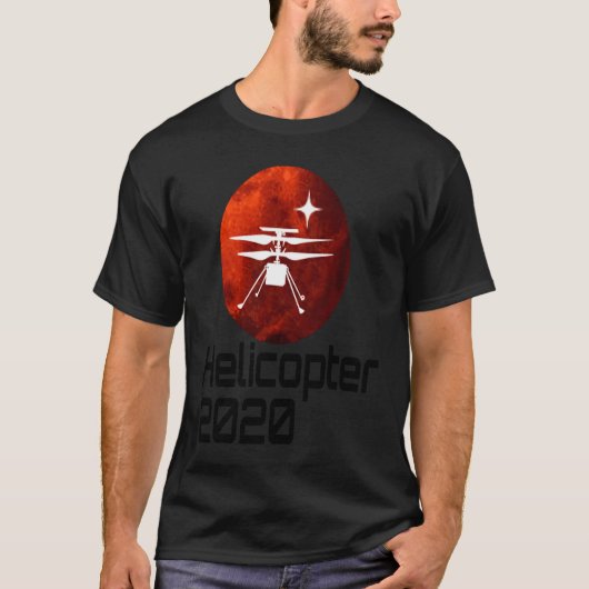 Perseverance Mars Rover Helicopter Ingenuity Landi Tシャツ (正面)