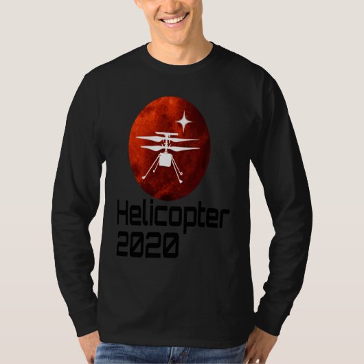 Perseverance Mars Rover Helicopter Ingenuity Landi Tシャツ (正面)