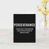 Perseverance Motivational Entrepreneur Slogan Quot カード (黄色い花)