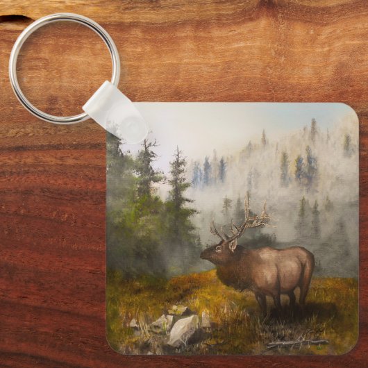 "Perseverance The Elk" Cabin キーホルダー (正面)