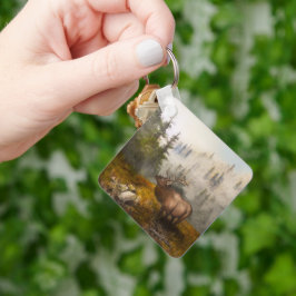 "Perseverance The Elk" Cabin キーホルダー