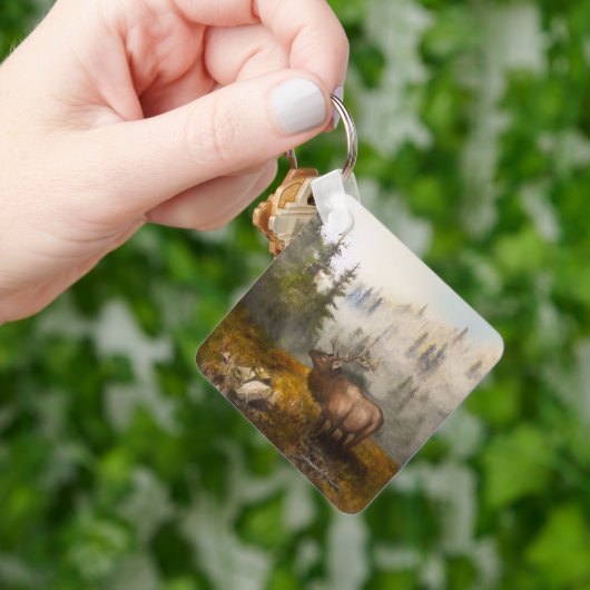 "Perseverance The Elk" Cabin キーホルダー (手)