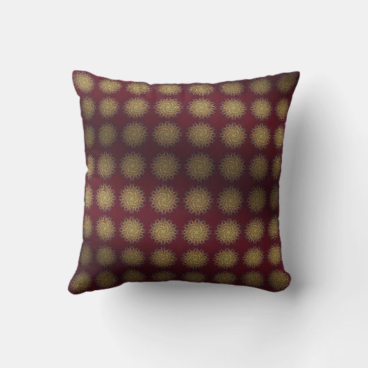 Persian Carpet Floral Gold クッション (裏面)