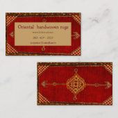 Persian carpet look - red 名刺 (正面/裏面)