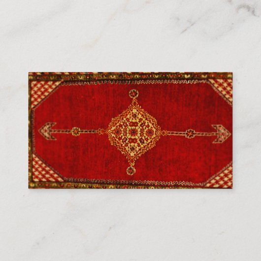 Persian carpet look - red 名刺 (裏面)