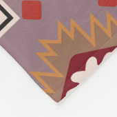 Persian carpet original design, tribal texture. Ea フリースブランケット (角)