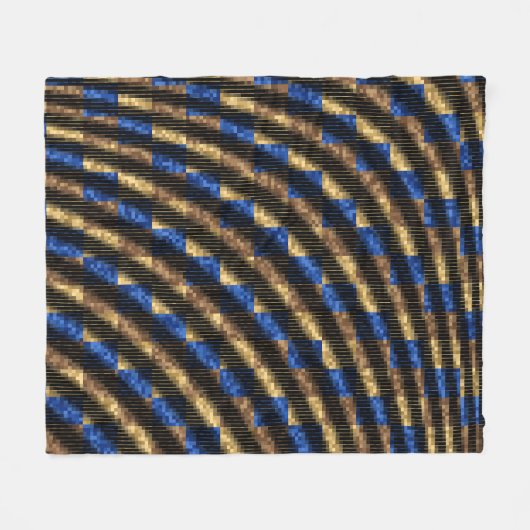 Persian Carpet Pattern  フリースブランケット (正面(横))