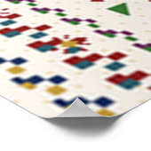 Persian Carpet Pattern  ポスター (角)