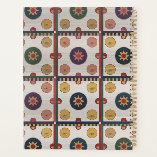 Persian Carpet Pattern Design  プランナー手帳 (裏面)