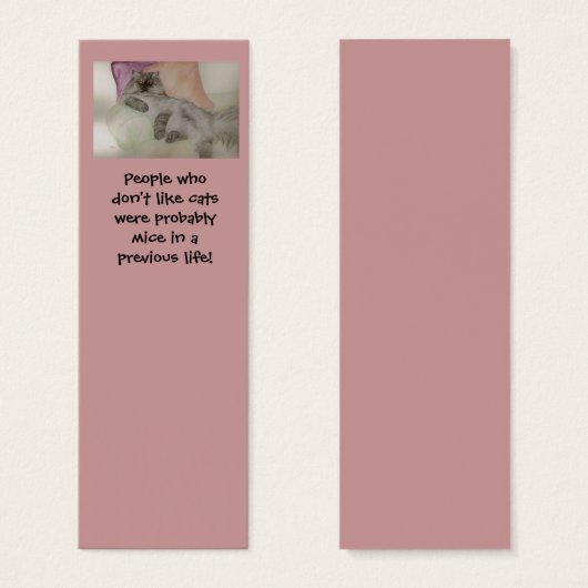 Persian Catブックマークまたはタグ (正面&裏面)