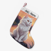 Persian Cat スモールクリスマスストッキング (正面 (吊り時))