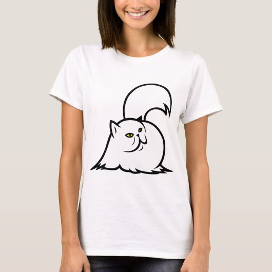 persian_cat_1 tシャツ (正面)