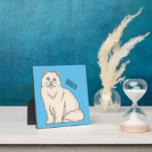 Persian cat cartoon illustration フォトプラーク (インサイチュ)