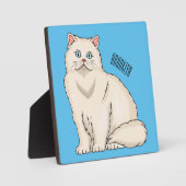 Persian cat cartoon illustration フォトプラーク (正面)