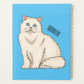 Persian cat cartoon illustration プランナー手帳 (裏面)