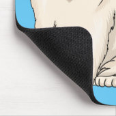 Persian cat cartoon illustration マウスパッド (コーナー)