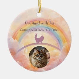 Persian Cat Ceramic Pet Memorial Ornament セラミックオーナメント