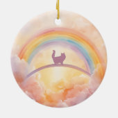 Persian Cat Ceramic Pet Memorial Ornament セラミックオーナメント (裏面)