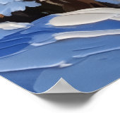 Persian Cat Christmas Boat Holiday ポスター (角)