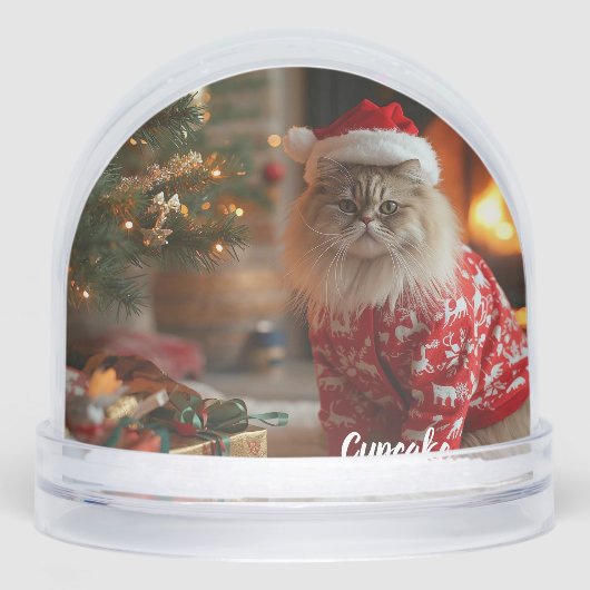Persian Cat Christmas Personalized Double Side  (正面)