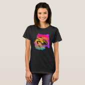 Persian Cat Cute Rainbow Cats Graphic Kitten Tシャツ (正面フル)