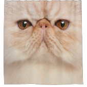 Persian Cat Face Shower Curtain シャワーカーテン (正面)