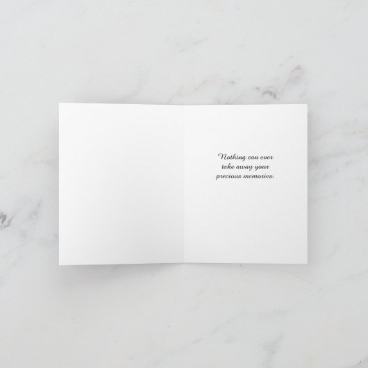 Persian Cat Pet Sympathy Folded Greeting Card カード (内部)