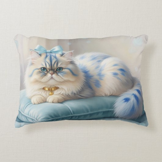 Persian Cat Pillow アクセントクッション (正面)