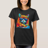 Persian Cat Summer Party Tシャツ (正面)