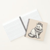 Persian Cat Wearing Crown Royal  ノートブック (内部)