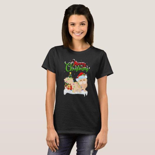 Persian Cat  Xmas Decorations Persian Cat Christma Tシャツ (正面フル)