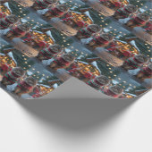 Persian Cats Christmas Snow Holiday ラッピングペーパー (角)