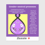  Persian gender-neutral pronouns Sticker シール (シート)