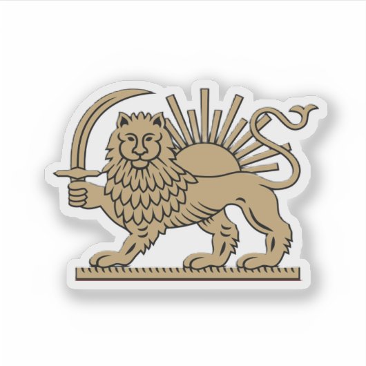 Persian Lion and Sun シール (正面)