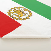 Persian Lion And Sun Flag Crown Iranian Patriotic シェルパブランケット (3/4)