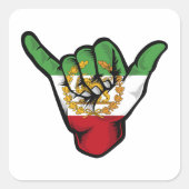 Persian Lion Shaka Hand スクエアシール (正面)