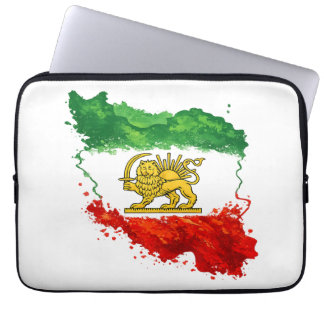 Persian Lion & Sun Laptop Sleeve | Iran Map Laptop ラップトップスリーブ