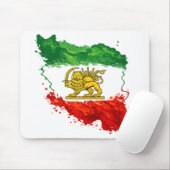 Persian Lion & Sun Mouse Pad | Iran Map Desk Mat | マウスパッド (マウス)