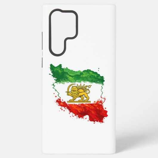 Persian Lion & Sun Samsung S22 Ultra Case | Iran M Galaxyケース (裏面)